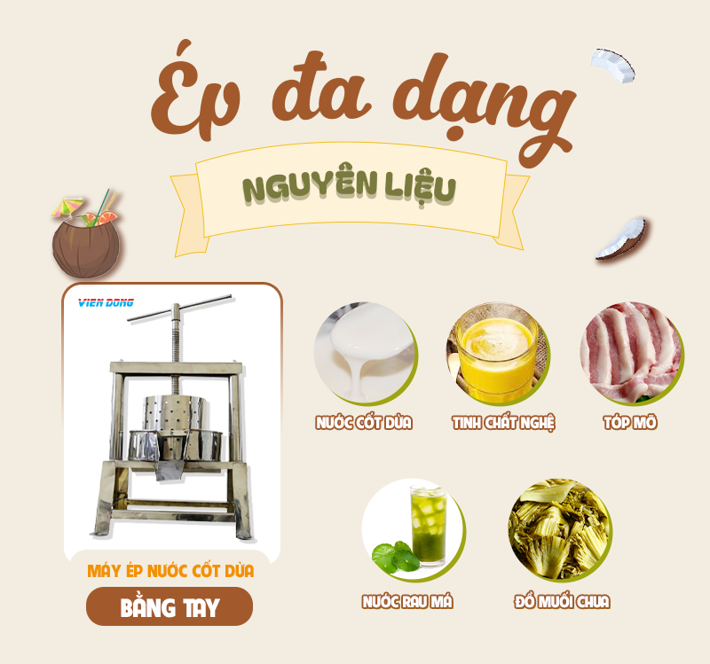 máy ép nước cốt dừa