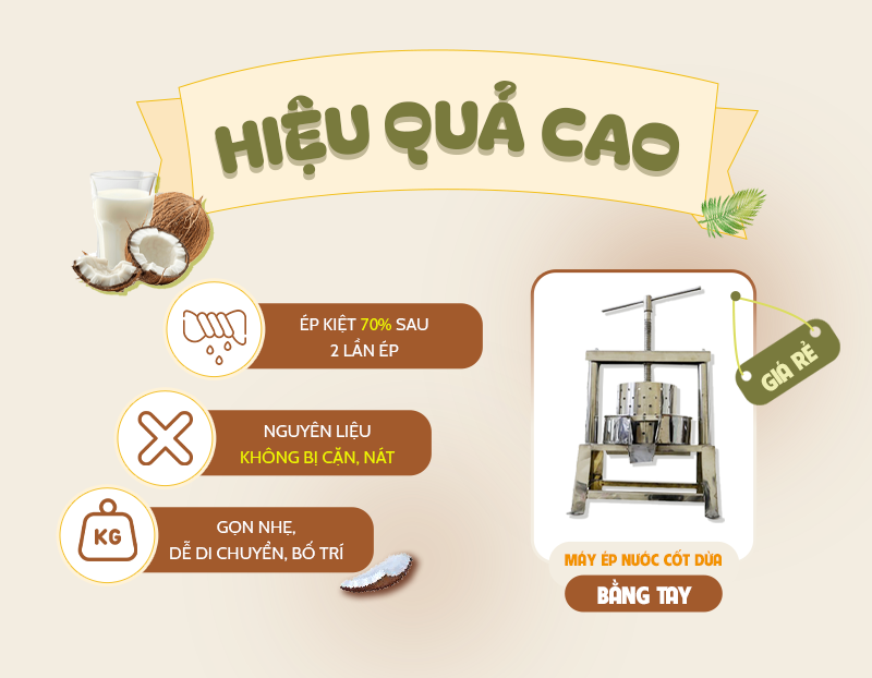 máy ép nước cốt dừa