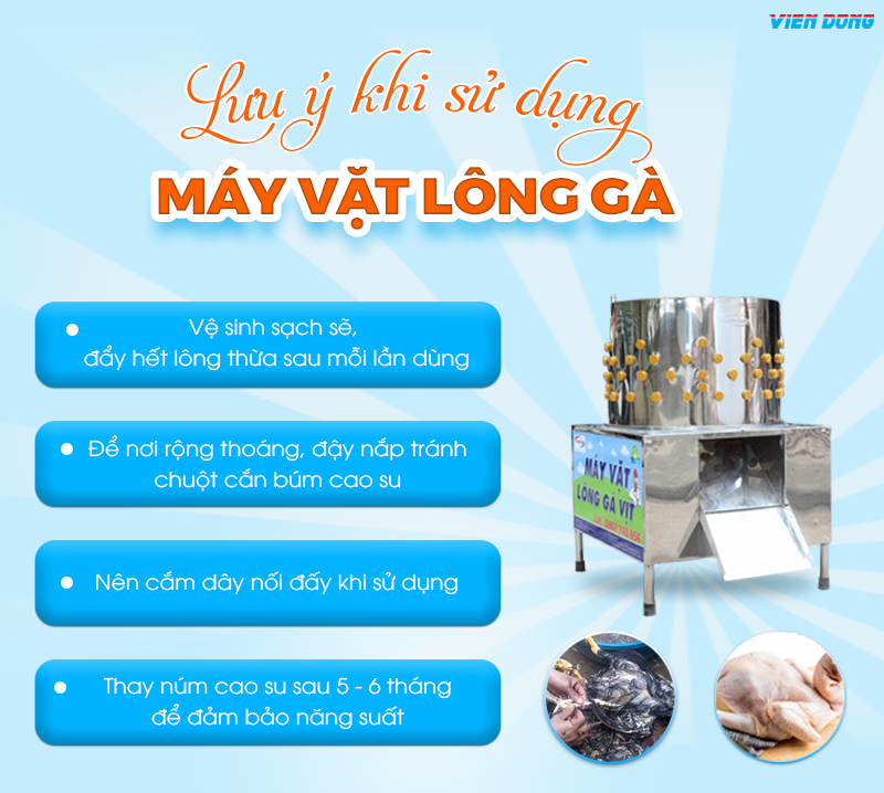 cấu tạo máy vặt lông gà