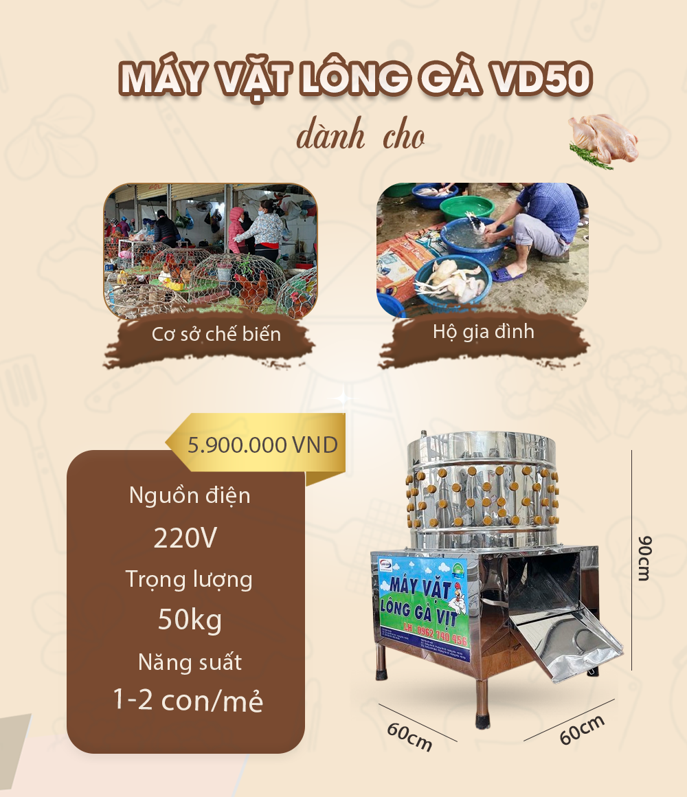 máy vặt lông gà giá rẻ