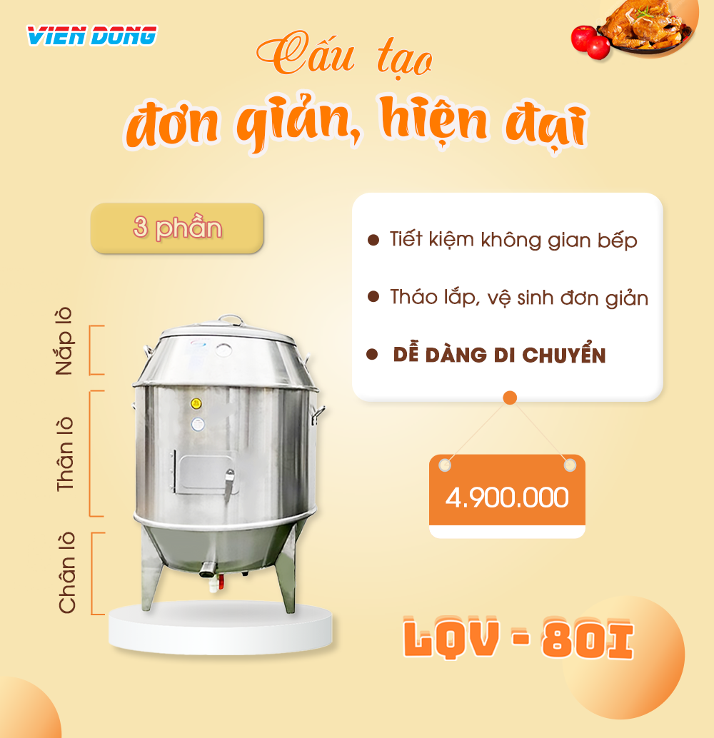 lò nướng gà vịt bằng than