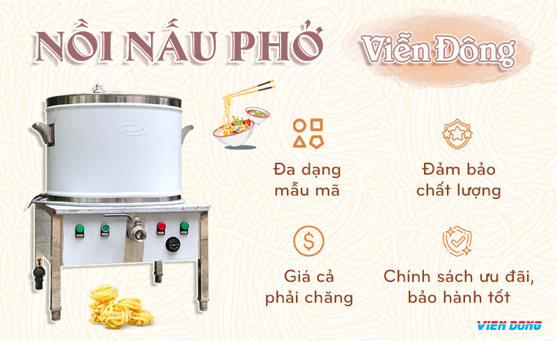 Nồi nấu phở inox bằng điện