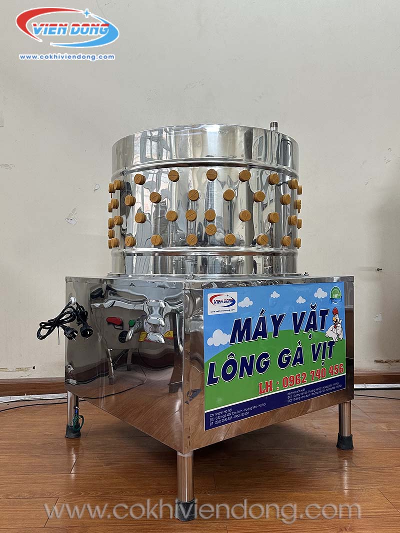 Máy làm lông gà lông vịt VD70 inox 304